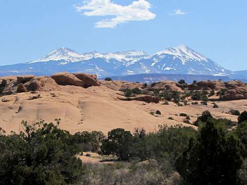 La Sal Mountains, middle section