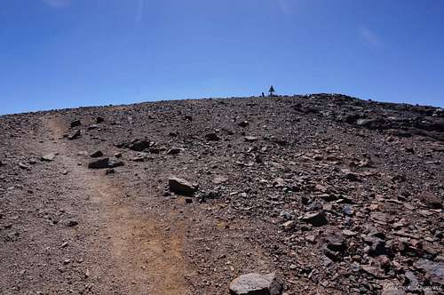 Nearing the summit of Toubkal