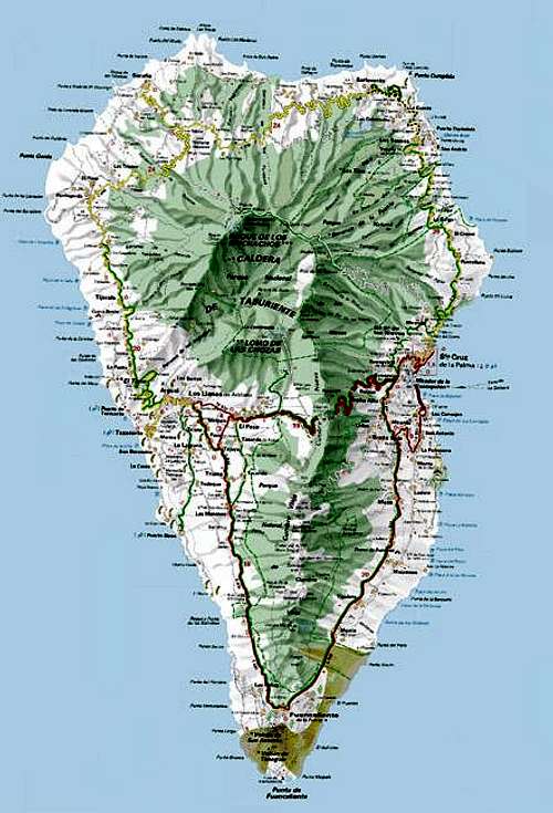  Map of La Palma. Don't try...