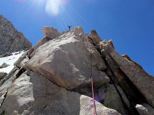 Typical NW arete climbing
