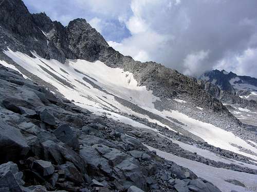North ridge of the Mittlerer Ohrenspitze