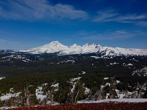 Three Sisters from top of Tumalo Mountain
