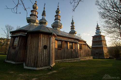 Wooden tserkva in Turzansk(UNESCO Heritage Site)