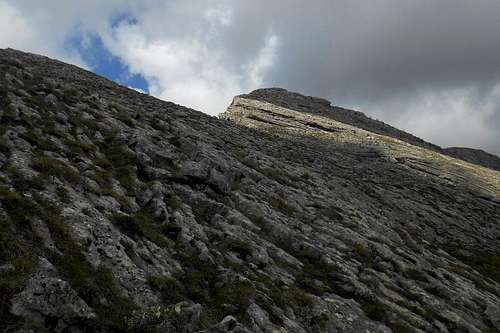 South ridge - Timpa della Falconara