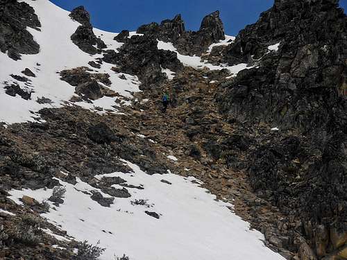 Matt Lemke nears the summit
