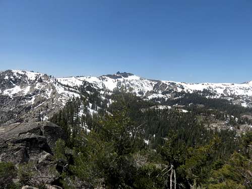 View to Castle Peak 9,103' from Frog Lake Peak 8,428'