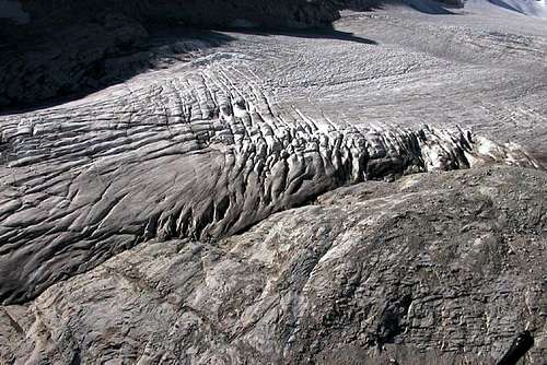 The body of the glacier with...