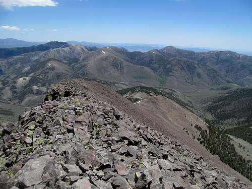 Toiyabe Dome from Arc Dome