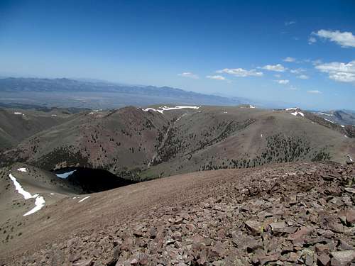 Shoshone Range from Arc Dome