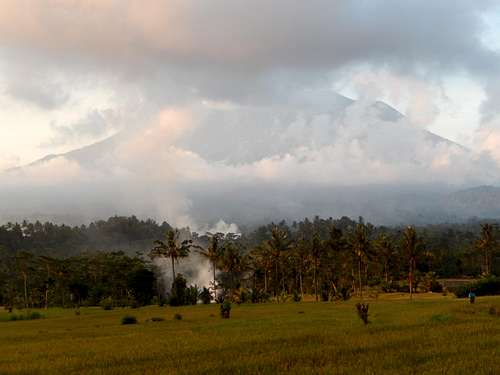 Mt. Agung in the afternoon
