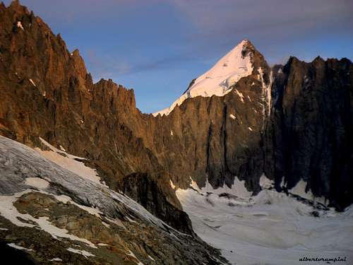 Mont Dolent, summit of three borders: Switzerland, France and Italy