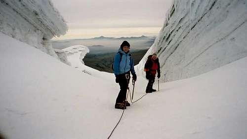 CALIUS AND DALE ON COTOPAXI...