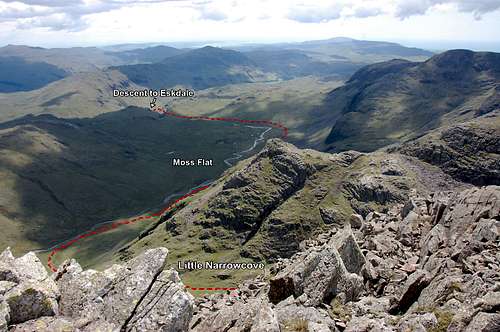 Scafell descent to Eskdale