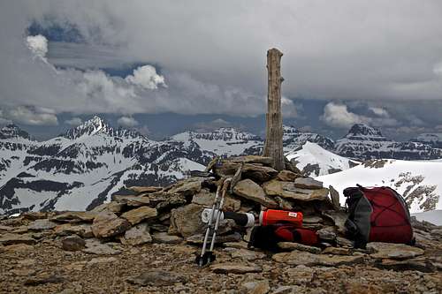 View from the summit of 13,510 ft