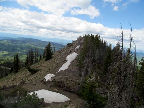 E Meaden summit ridge