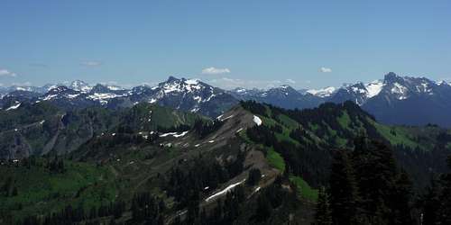 Looking east over the North Cascades