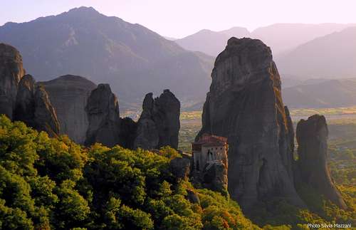Sunset over Meteora Southern Group