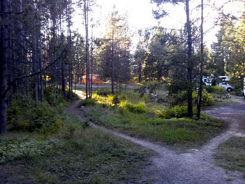 Inside the campground