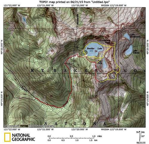 Boulder Peak/Hurricane Peak scramble routes