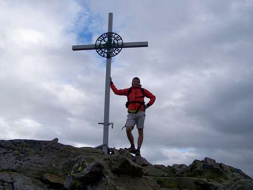 At the summit cross of Ameringkogel