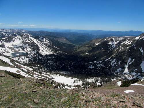 the ascent route: Gilpin Creek Drainage