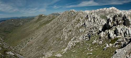 The Monte Bolza summit ridge