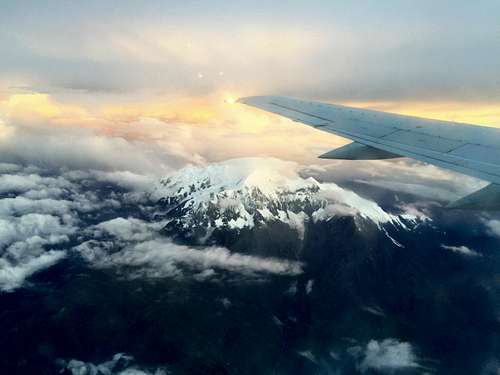 illimani from the air