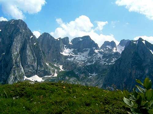 Peaks of Prokletije Mountain...