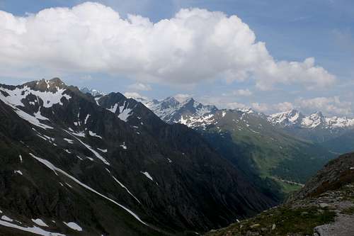 View from Timmelsjoch/ Passo del Rombo