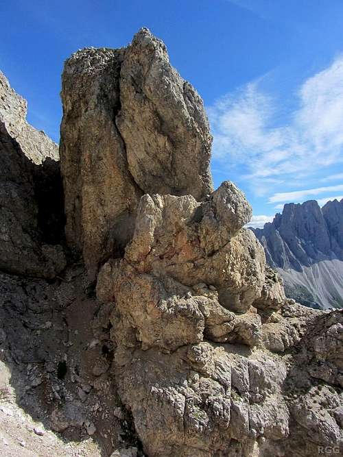 Rock formation on the Aferer Geisler