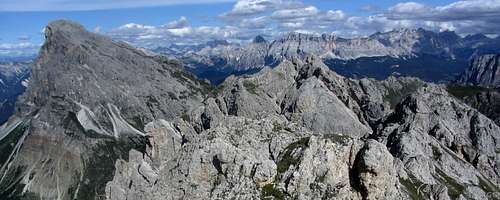 Dolomites panorama from Aferer Geisler