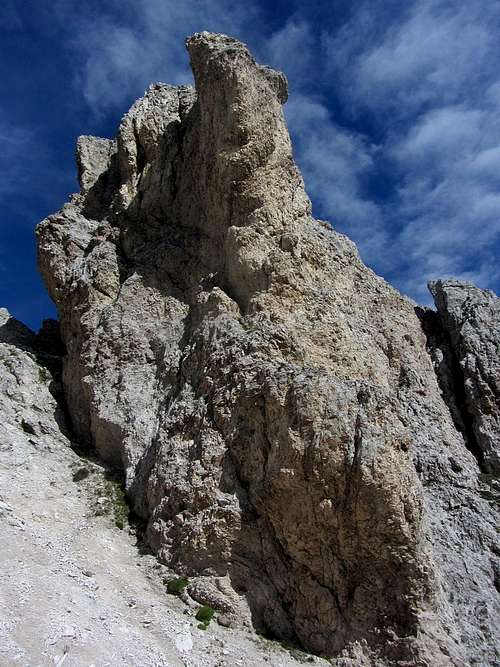Small rock tower on the Aferer Geisler