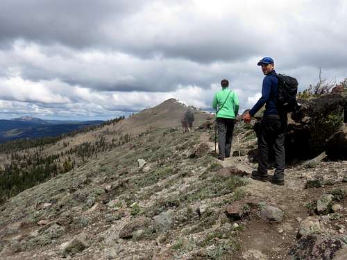 Walking the ridge to Basin Peak