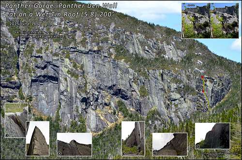 Panther Gorge-A New Marcy Route (Cat on a Wet Tin Roof) 2015 June 14