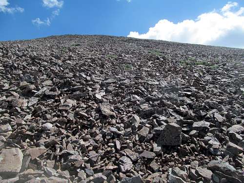 talus to the top