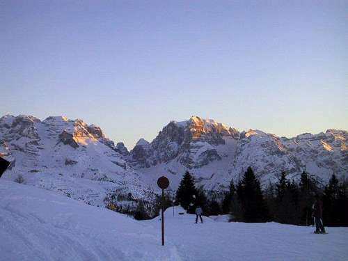 Sunset on Brenta Group from...
