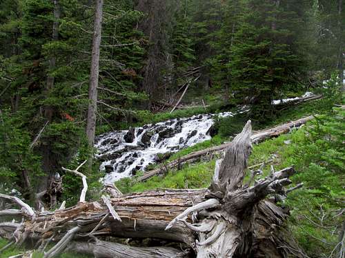 cascades near Buck Lakes