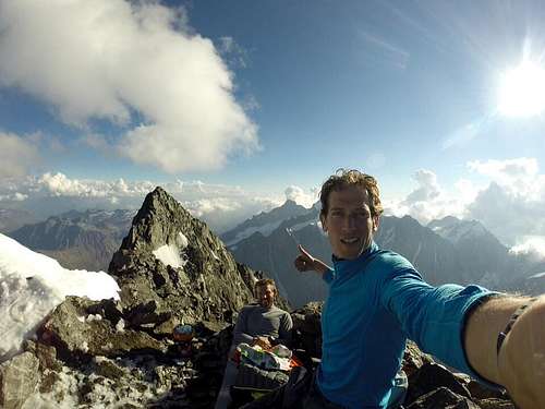 Two climbers write a journal while they attempt the top of Mont Blanc to raise funds for an NPO
