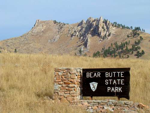 Bear Butte State Park Entrance