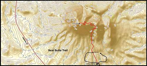Bear Butte Trail Map