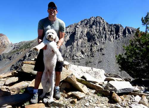 Me and Tahoe (the dog) on the summit