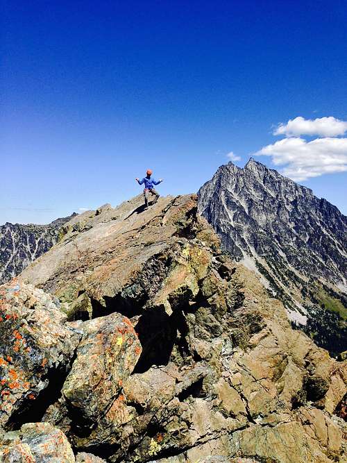 Micah on the summit of Ingalls Peak