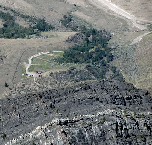 Borah trailhead parking lot