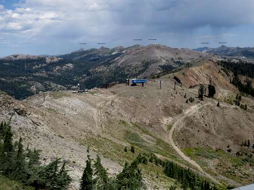 Granite Chief Wilderness from Ward Peak