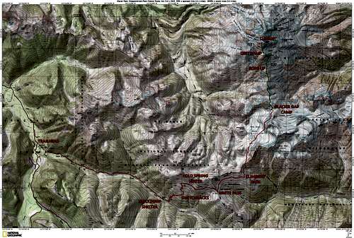 Glacier Peak Map From Trailhead to Summit