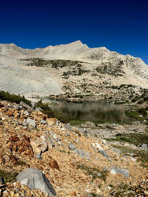 Mount Goode over Bishop Lake