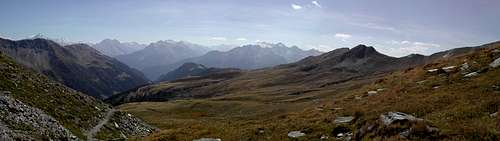 Viewing southwards from Col di Zyoule 2524 m