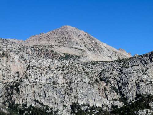 Zoom shot of Point 12744 from the Bishop Pass Trail