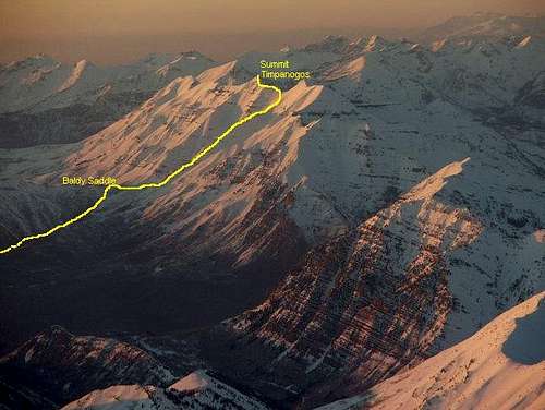 Mt. Timpanogos route drawn by...