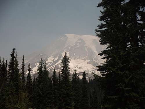 Mount Rainier from the trailhead